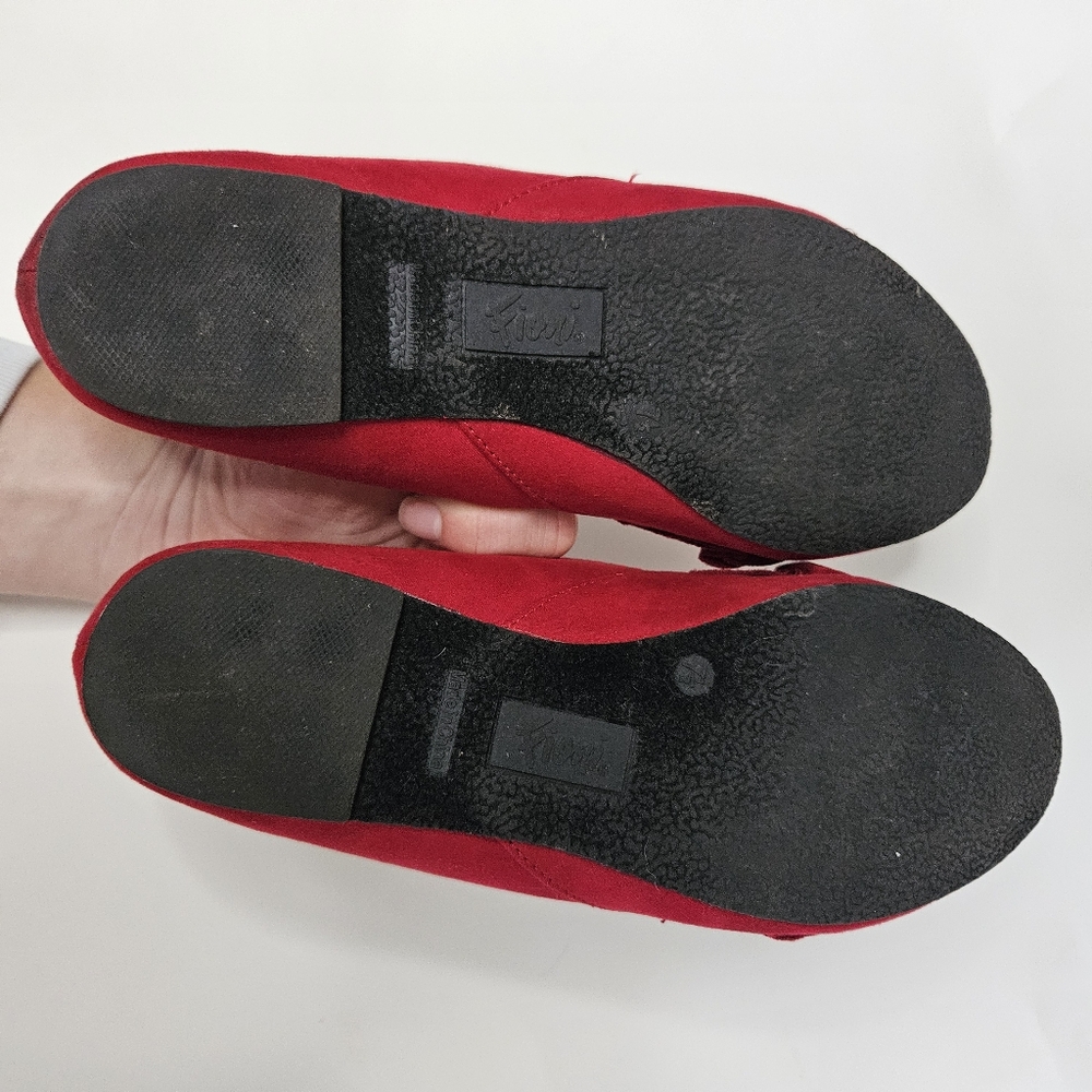 Fioni Red Ballet Flats Sz 7.5 - Picture 7 of 7
